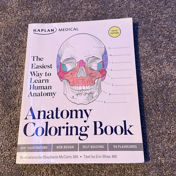 KAPLAN MEDICAL ANATOMY COLORING BOOK - Picture 1 of 3